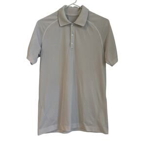 Lululemon Polo Shirt, Gray/Beige, Men's Size Small